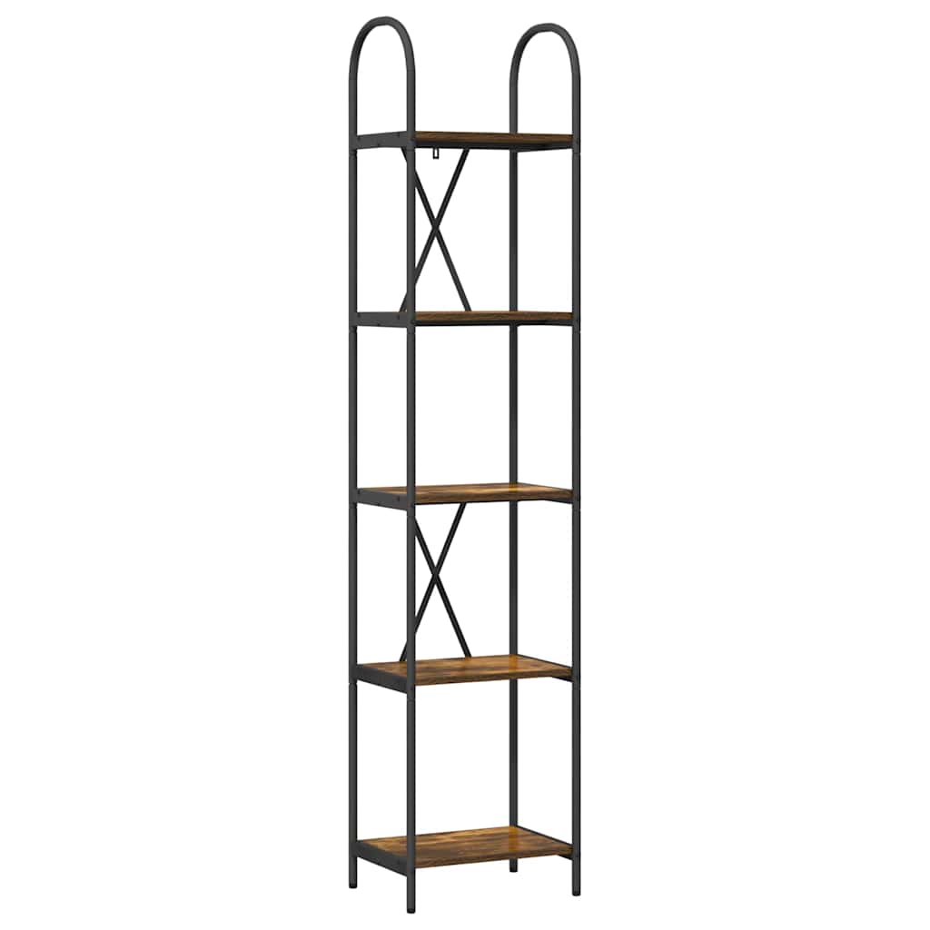 Bokhylle Røkt eik 40 x 30 x 183 cm Konstruert tre