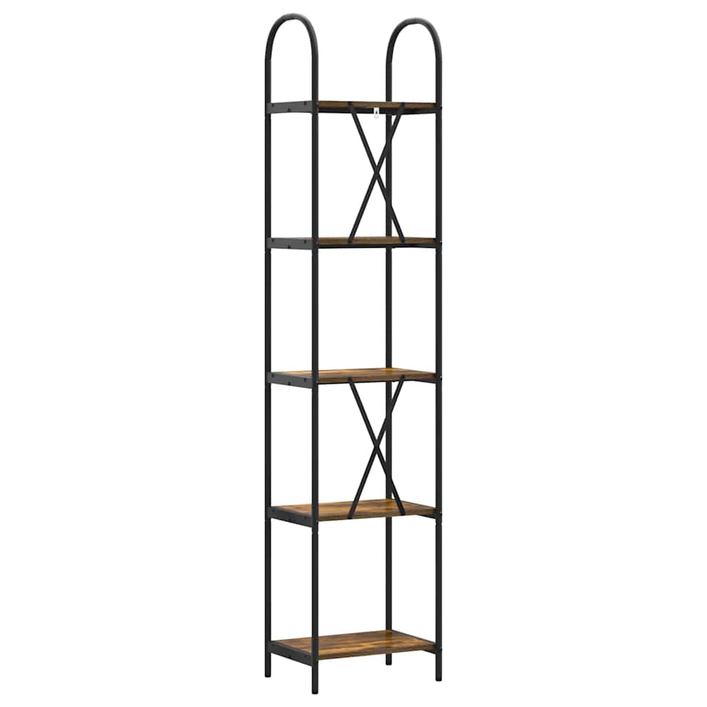 Bokhylle Røkt eik 40 x 30 x 183 cm Konstruert tre