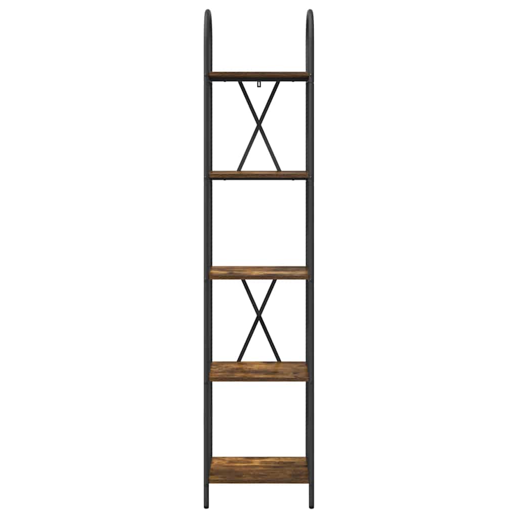 Bokhylle Røkt eik 40 x 30 x 183 cm Konstruert tre