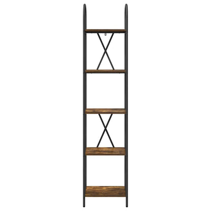 Bokhylle Røkt eik 40 x 30 x 183 cm Konstruert tre