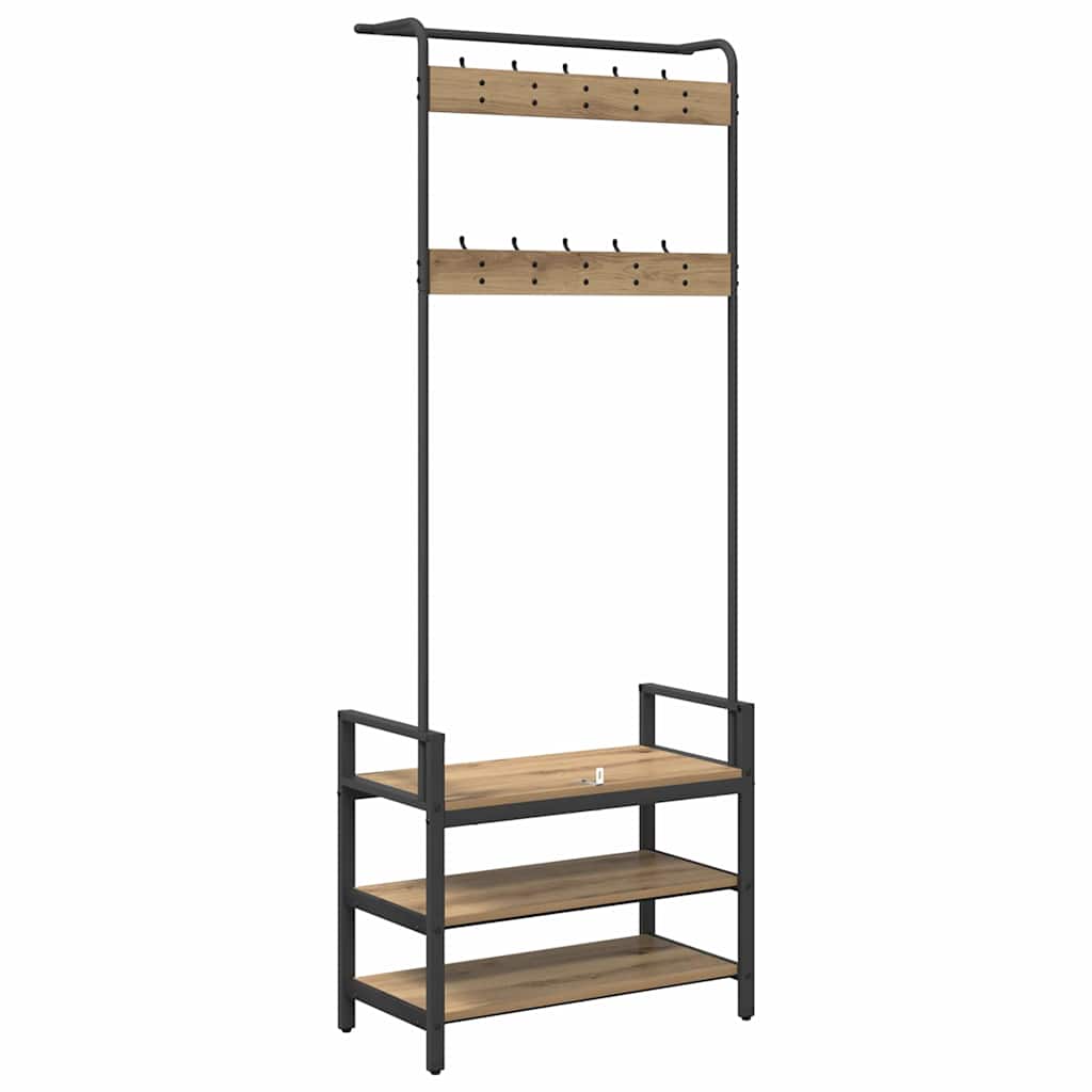 Kleshenger Artisan Eik 75 x 34 x 184 cm Konstruert tre
