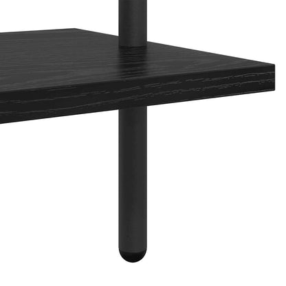 Bokhylle Svart Eik 60 x 24 x 203 cm Konstruert tre