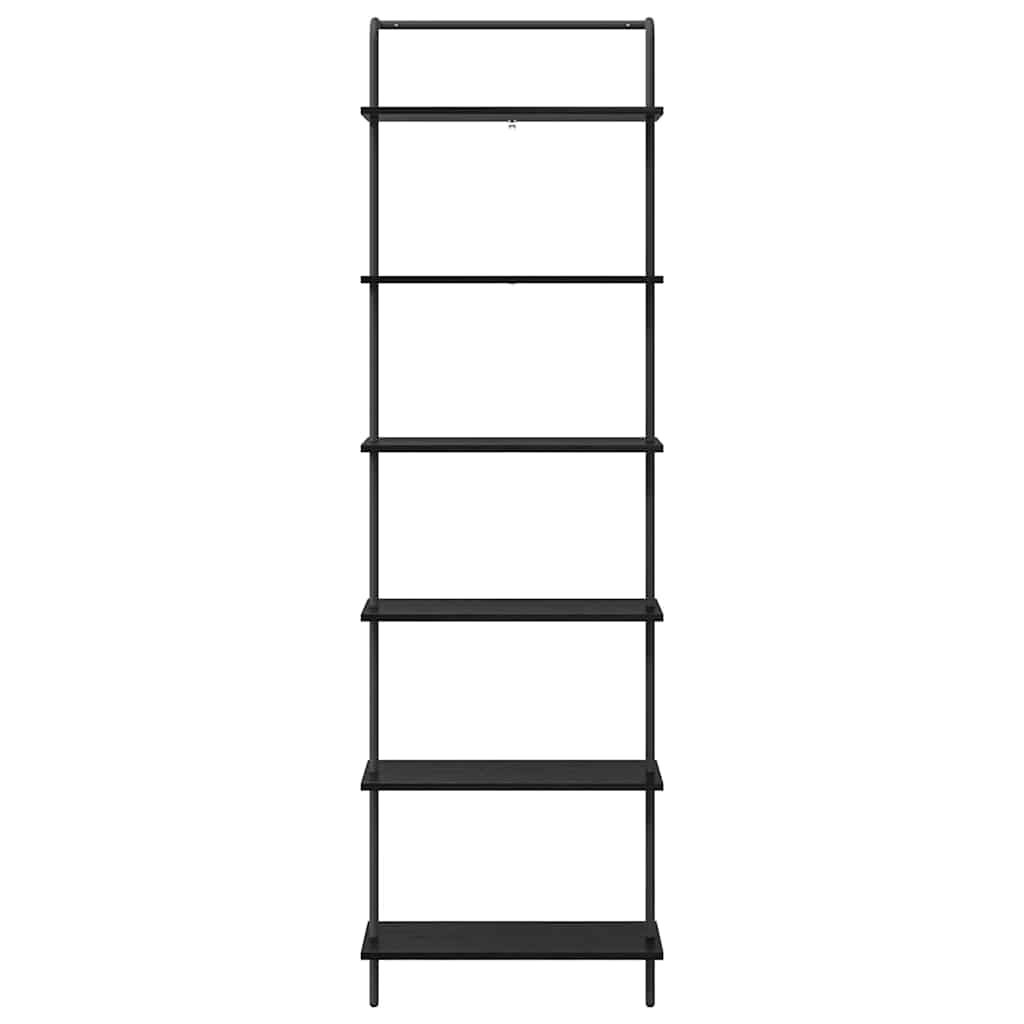 Bokhylle Svart Eik 60 x 24 x 203 cm Konstruert tre