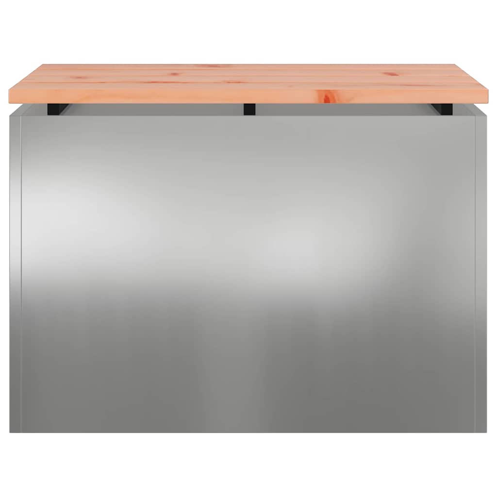 Hagebenk sølv 60 x 40 x 43 cm Galvanisert stål