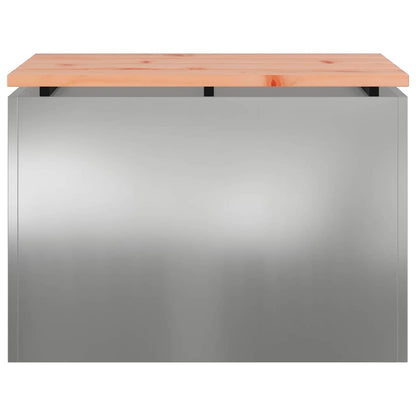 Hagebenk sølv 60 x 40 x 43 cm Galvanisert stål