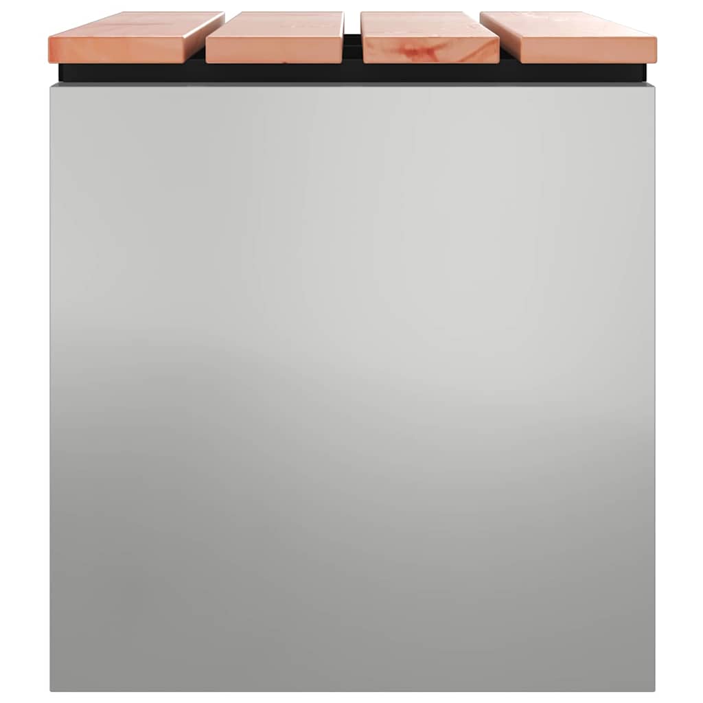 Hagebenk sølv 60 x 40 x 43 cm Galvanisert stål