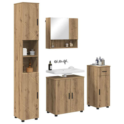 Baderomsmøbelsett 4 pcs Artisan Eik 61 x 35 x 64 cm