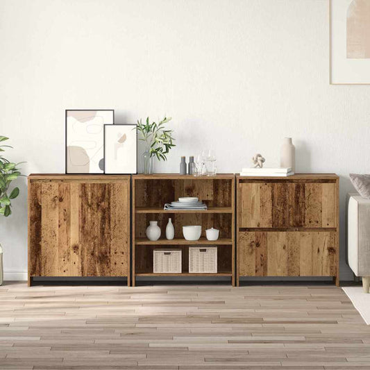 Skap Gammelt Tre med hylle Annet 3 stk 70 x 41 x 75 cm