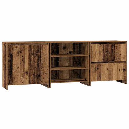 Skap Gammelt Tre med hylle Annet 3 stk 70 x 41 x 75 cm