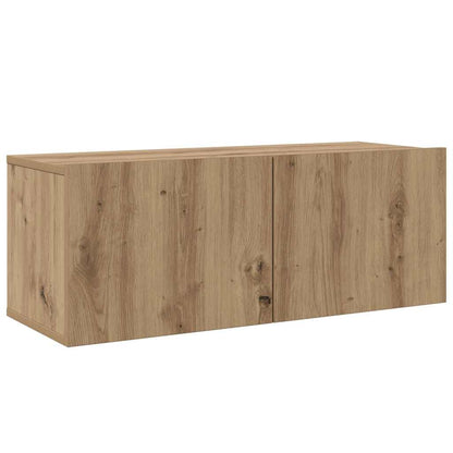 TV-benksett Veggmontert 6 pcs Artisan Eik Konstruert tre