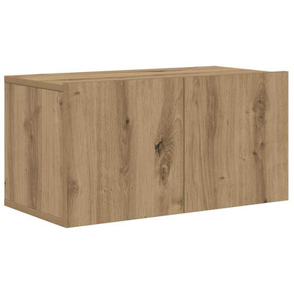 TV-benksett Veggmontert 6 pcs Artisan Eik Konstruert tre