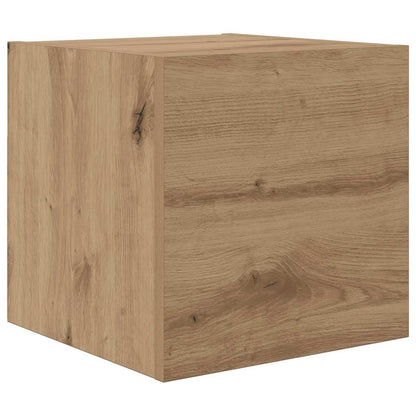 TV-benksett Veggmontert 8 pcs Artisan Eik Konstruert tre