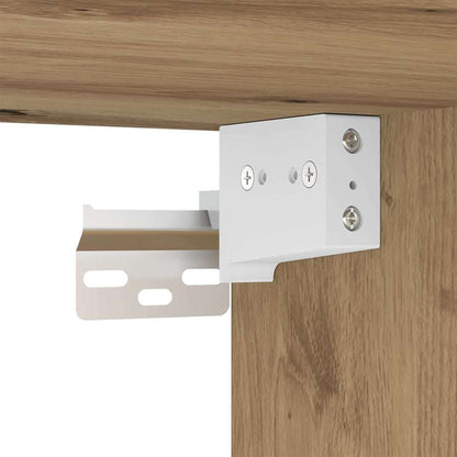 TV-benksett Veggmontert 2 pcs Artisan Eik Konstruert tre