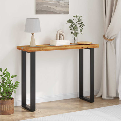 Konsollbord Brun 100 x 35 x 75 cm Massivt Teaktre
