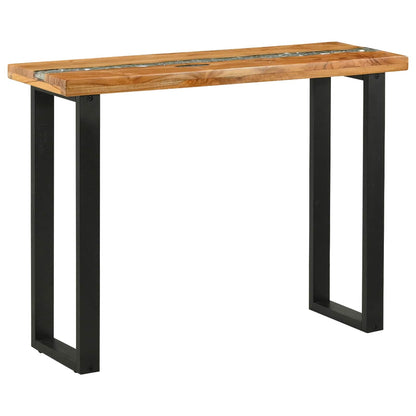 Konsollbord Brun 100 x 35 x 75 cm Massivt Teaktre