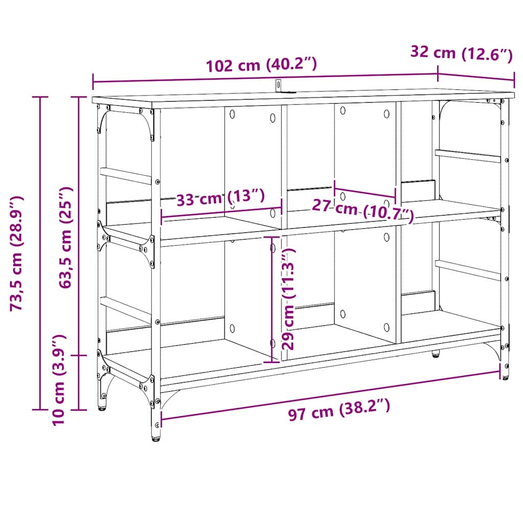 Skjenk Brun 102 x 32 x 73.5 cm