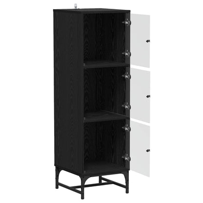 Serviesskap Svart Eik 35 x 37 x 117 cm