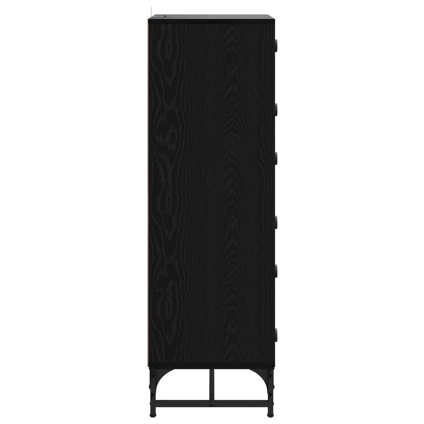 Serviesskap Svart Eik 35 x 37 x 117 cm