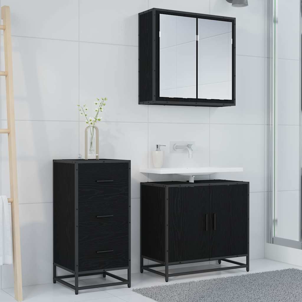 Skjenk Svart Eik 35,5 x 35 x 76 cm