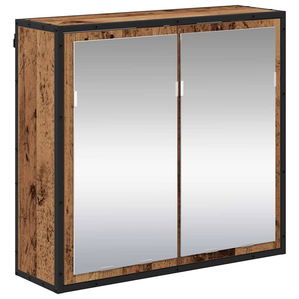 Baderomsspeilskap Gammelt tre 65 x 20 x 60 cm Konstruert tre