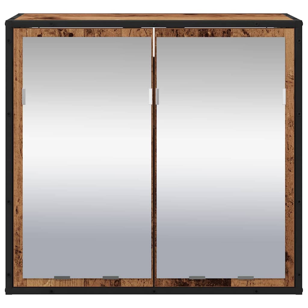 Baderomsspeilskap Gammelt tre 65 x 20 x 60 cm Konstruert tre