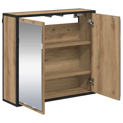 Baderomsspeilskap artisan eik 65 x 20 x 60 cm Konstruert tre