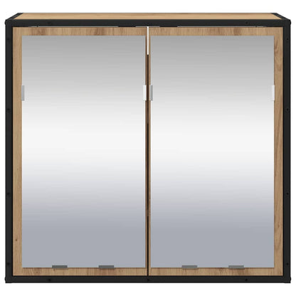 Baderomsspeilskap artisan eik 65 x 20 x 60 cm Konstruert tre