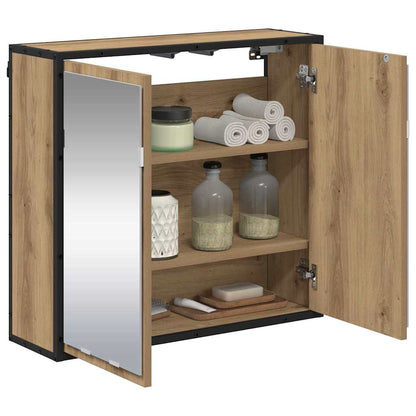 Baderomsspeilskap artisan eik 65 x 20 x 60 cm Konstruert tre