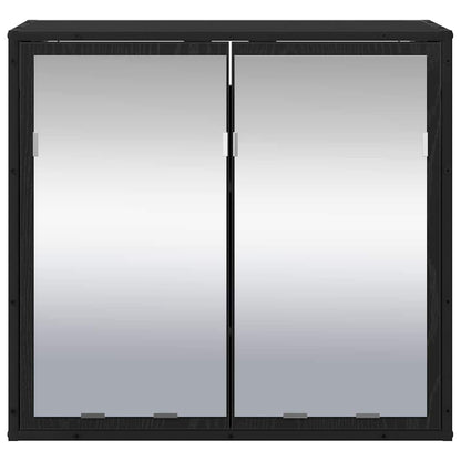 Baderomsspeilskap Svart eik 65 x 20 x 60 cm Konstruert tre