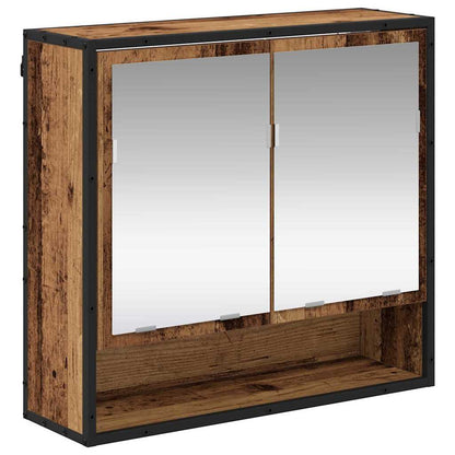 Baderomsspeilskap Gammelt tre 65 x 20 x 60 cm Konstruert tre