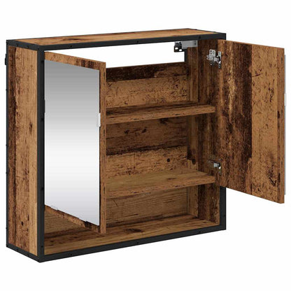 Baderomsspeilskap Gammelt tre 65 x 20 x 60 cm Konstruert tre