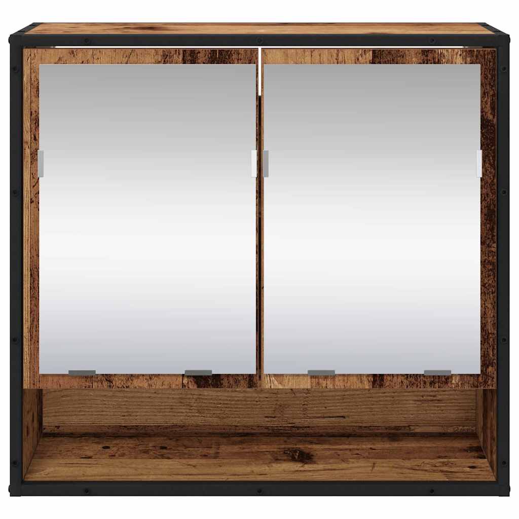 Baderomsspeilskap Gammelt tre 65 x 20 x 60 cm Konstruert tre