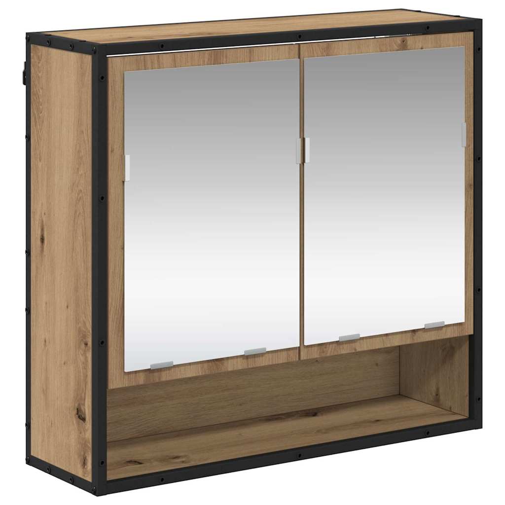 Baderomsspeilskap artisan eik 65 x 20 x 60 cm Konstruert tre