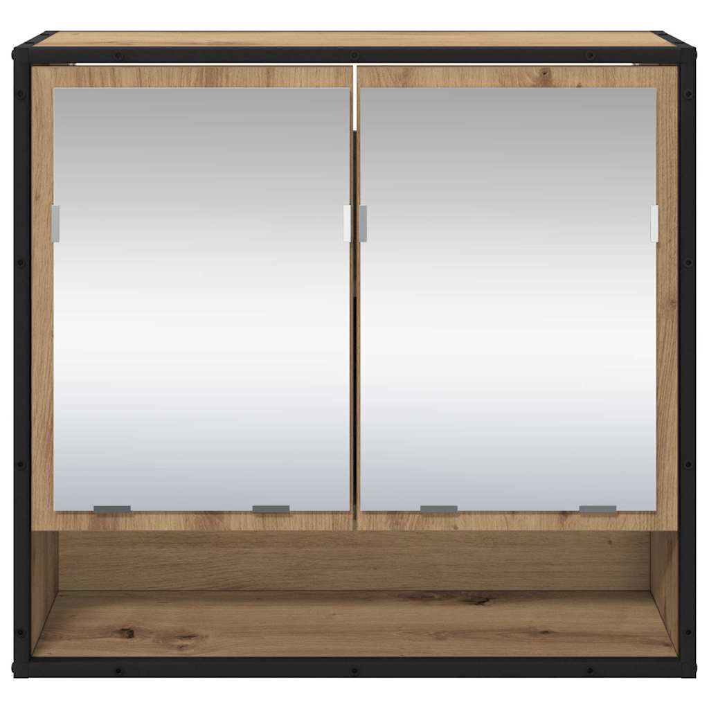 Baderomsspeilskap artisan eik 65 x 20 x 60 cm Konstruert tre