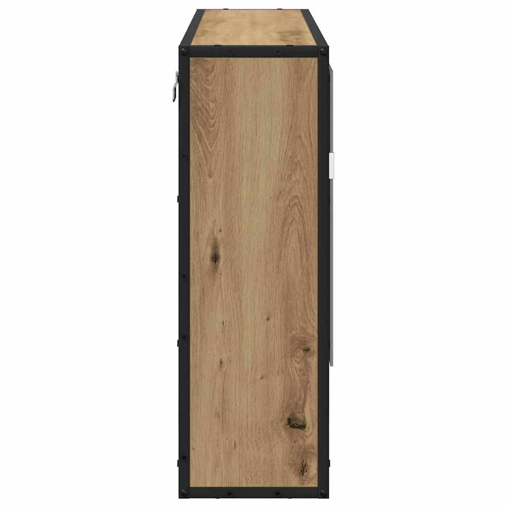 Baderomsspeilskap artisan eik 65 x 20 x 60 cm Konstruert tre