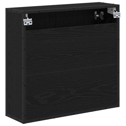 Baderomsspeilskap Svart eik 65 x 20 x 60 cm Konstruert tre