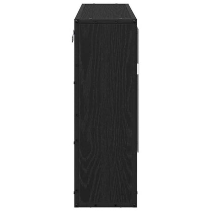 Baderomsspeilskap Svart eik 65 x 20 x 60 cm Konstruert tre