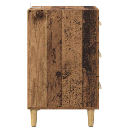 Nattbordskap Gammelt tre 40 x 40 x 66 cm Konstruert tre