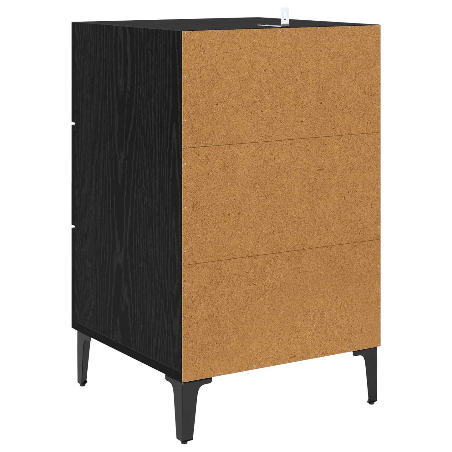 Nattbordskap Svart Eik 40 x 40,5 x 66 cm Konstruert tre