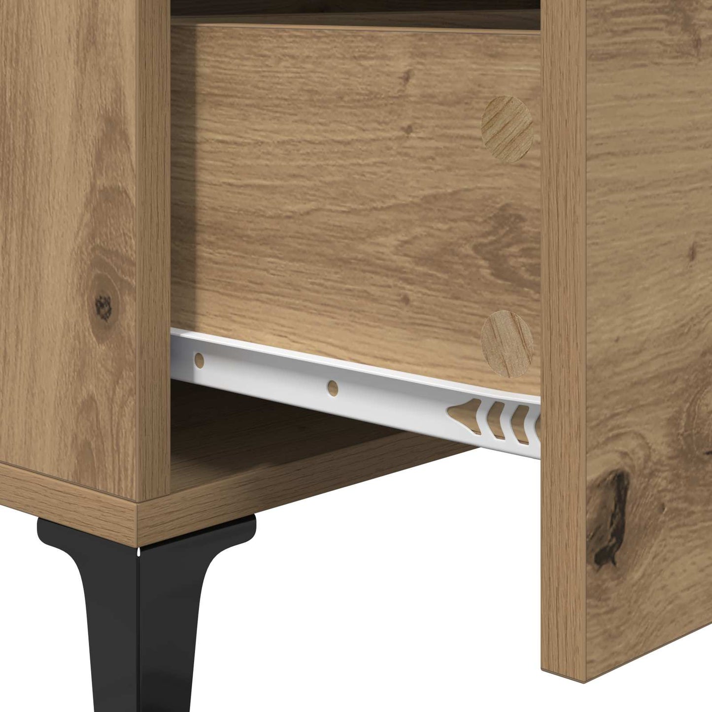Serviesskap Artisan Eik 69,5 x 34 x 90 cm Ingeniørtre og jern