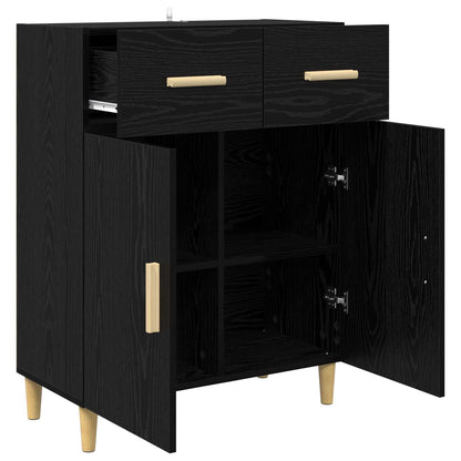 Serviesskap Svart eik 34 x 69.5 x 89 cm Konstruert tre