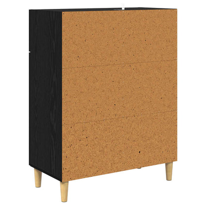 Serviesskap Svart eik 34 x 69.5 x 89 cm Konstruert tre