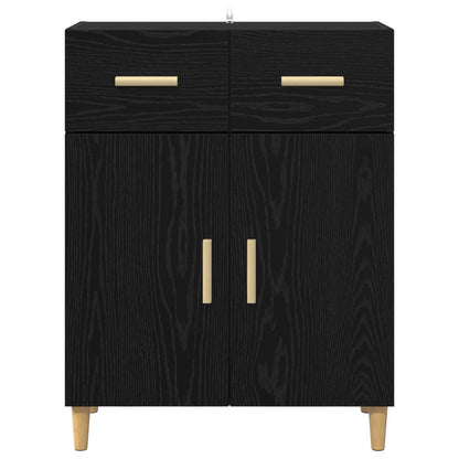 Serviesskap Svart eik 34 x 69.5 x 89 cm Konstruert tre