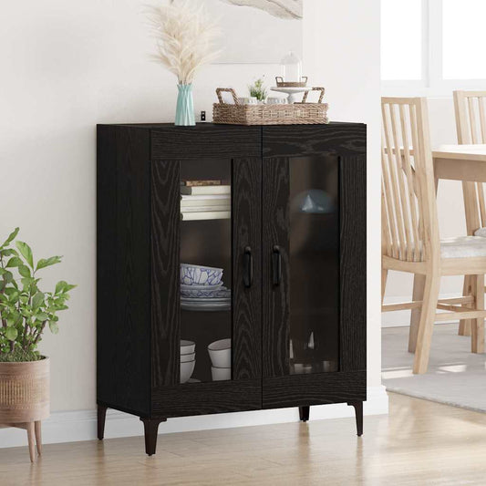 Skjenk Svart Eik 69,5 x 34 x 90 cm jern