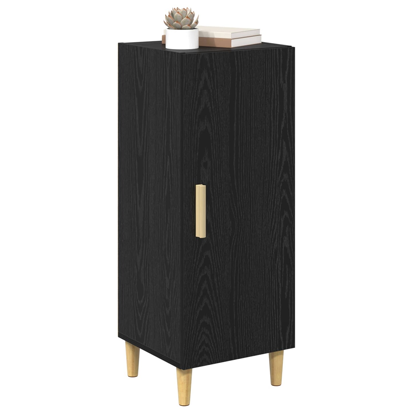Serviesskap Svart Eik 34,5 x 34 x 90 cm Konstruert tre