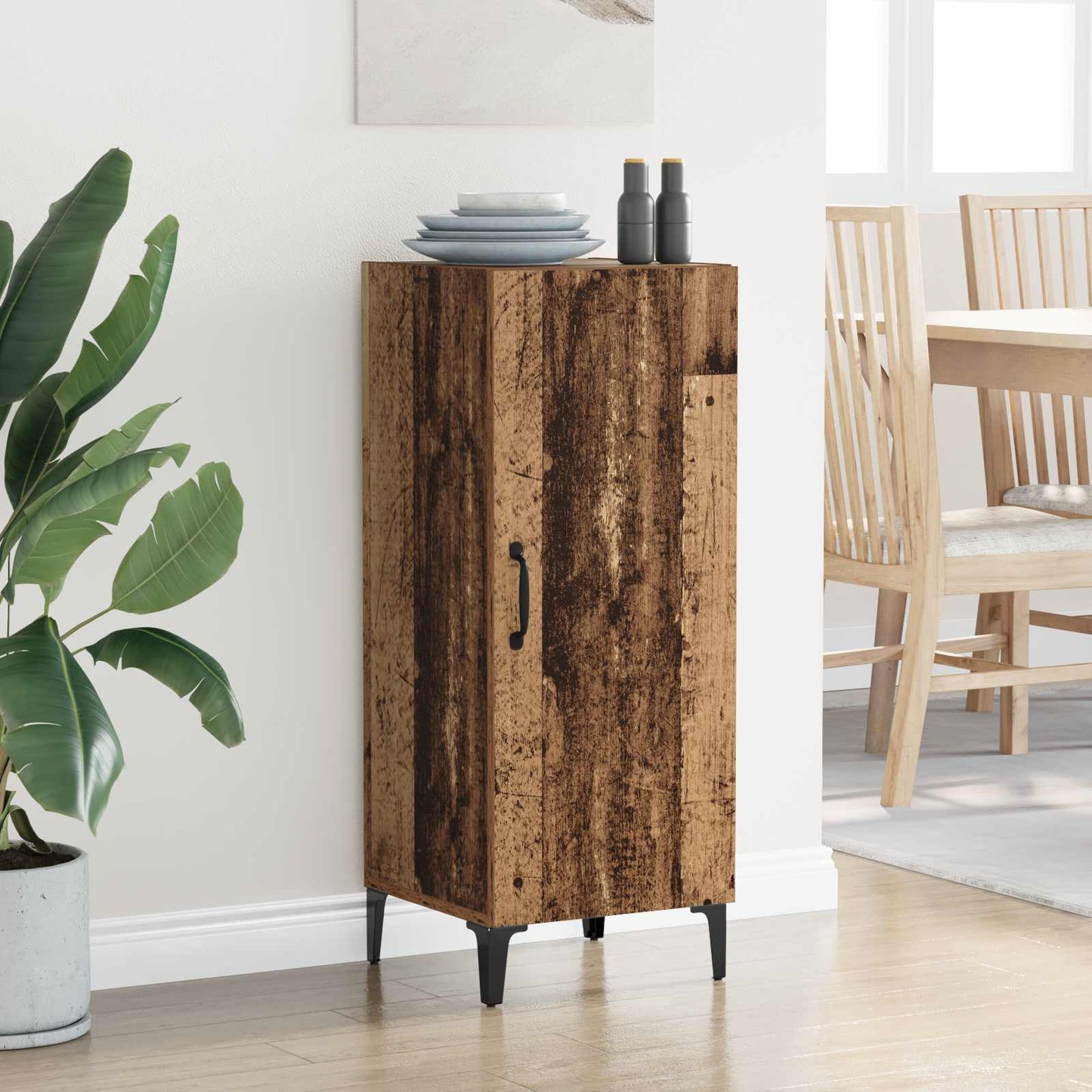 Serviesskap Gammelt tre 34,5 x 34 x 90 cm Konstruert tre