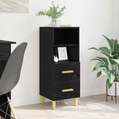 Serviesskap Svart eik 34 x 34,5 x 90 cm Konstruert tre