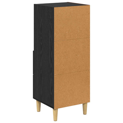 Serviesskap Svart eik 34 x 34,5 x 90 cm Konstruert tre