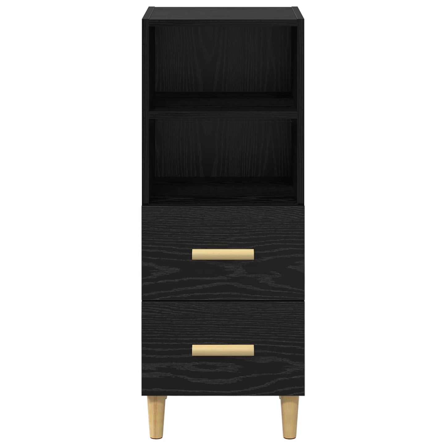 Serviesskap Svart eik 34 x 34,5 x 90 cm Konstruert tre