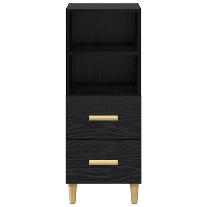 Serviesskap Svart eik 34 x 34,5 x 90 cm Konstruert tre